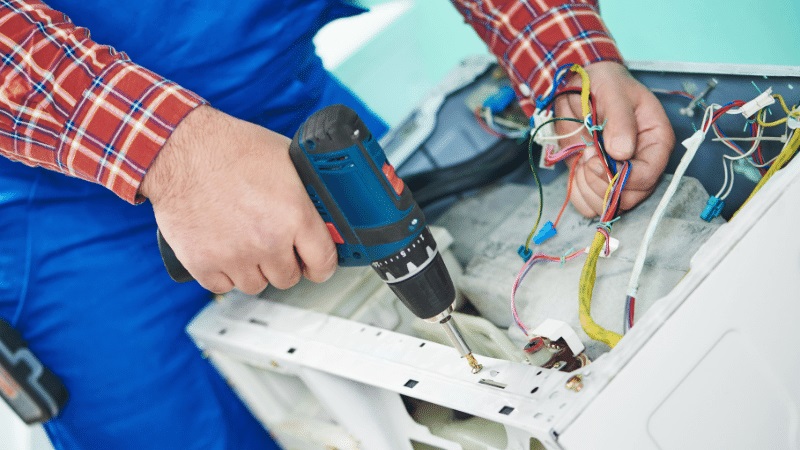 Köprübaşı Teka Teka çamaşır makinesi kart tamiri – Su almama arızası orijinal parça ile giderildi. - Teknik servis örneği